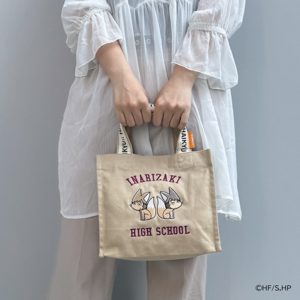 【ハイキュー!!】Square  mini tote ツムキツネ・サムキツネモチーフ<br> ODHQ52