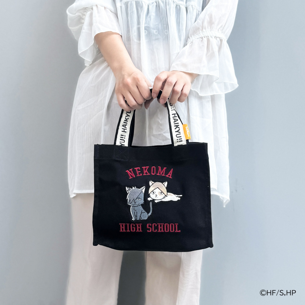 【ハイキュー!!】Square  mini tote クロオネコ・ケンマネコモチーフ<br> ODHQ51