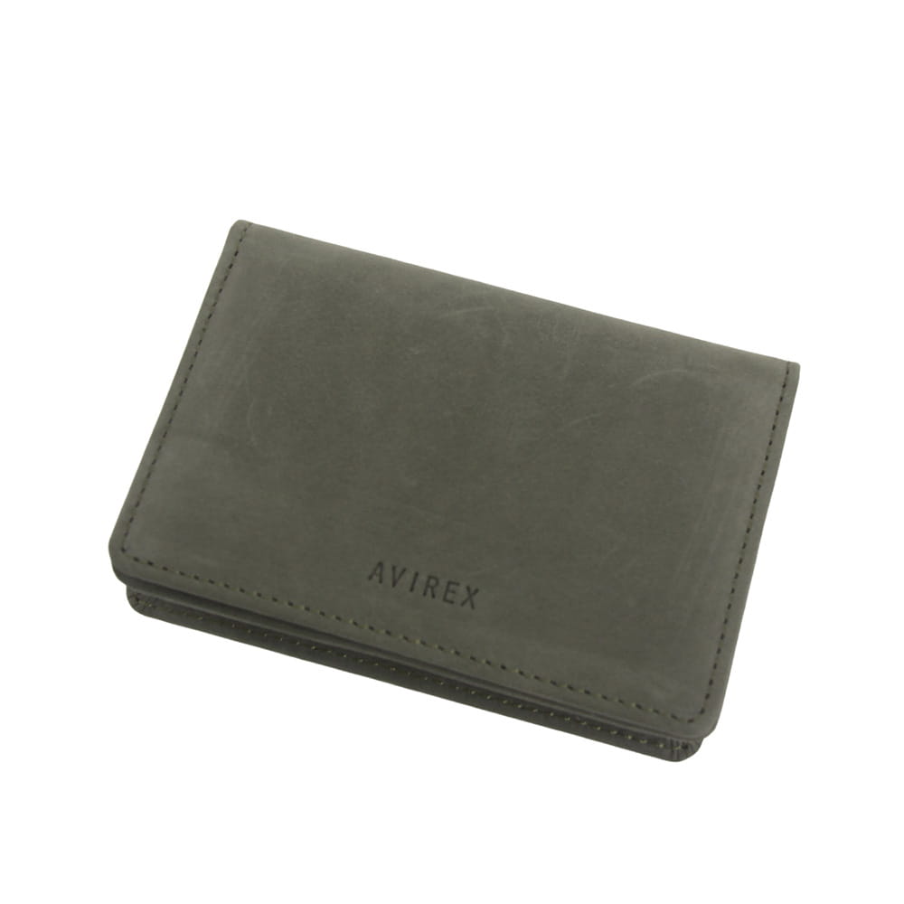 【AVIREX】スムースレザー 名刺入れ　AX9502