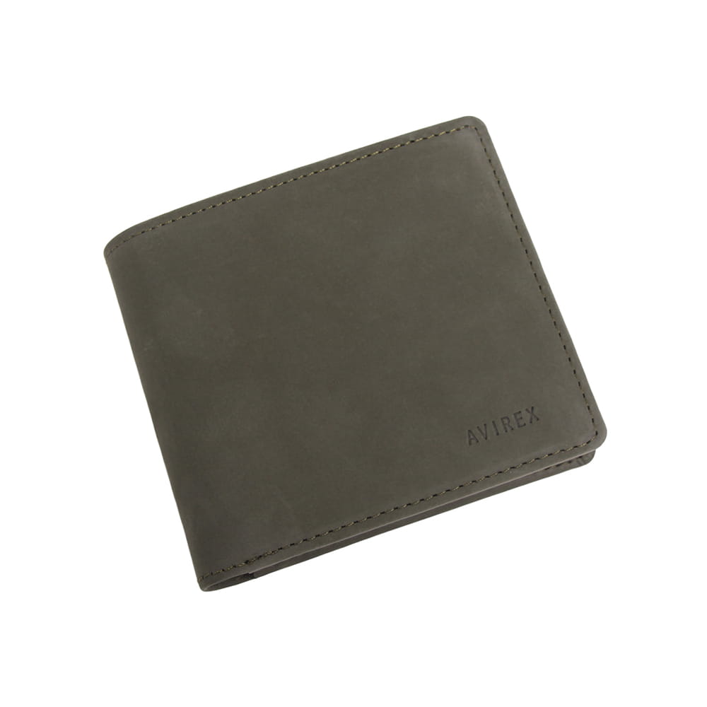 【AVIREX】スムースレザー 二つ折り財布　AX9503