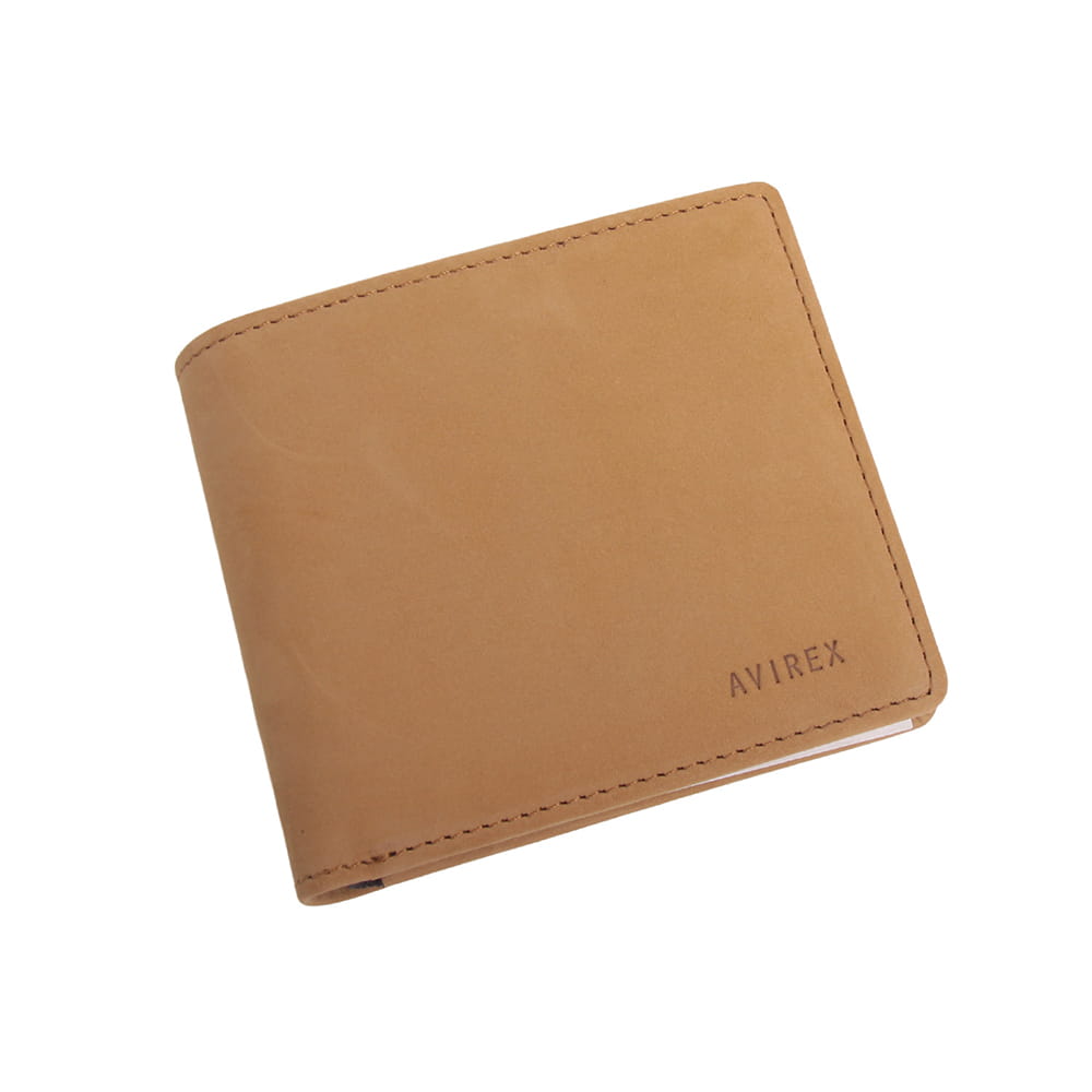 【AVIREX】スムースレザー 二つ折り財布　AX9503