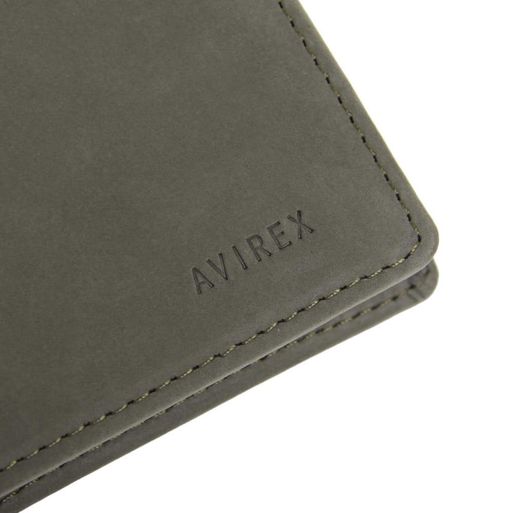 【AVIREX】スムースレザー 二つ折り財布　AX9503