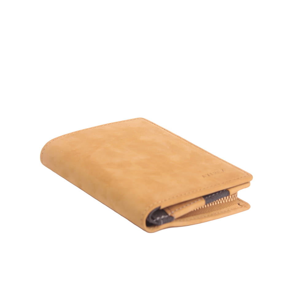 【AVIREX】スムースレザー L字ファスナー二つ折り財布　AX9504