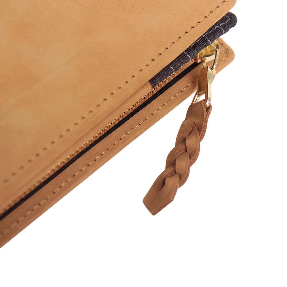 【AVIREX】スムースレザー L字ファスナー二つ折り財布　AX9504