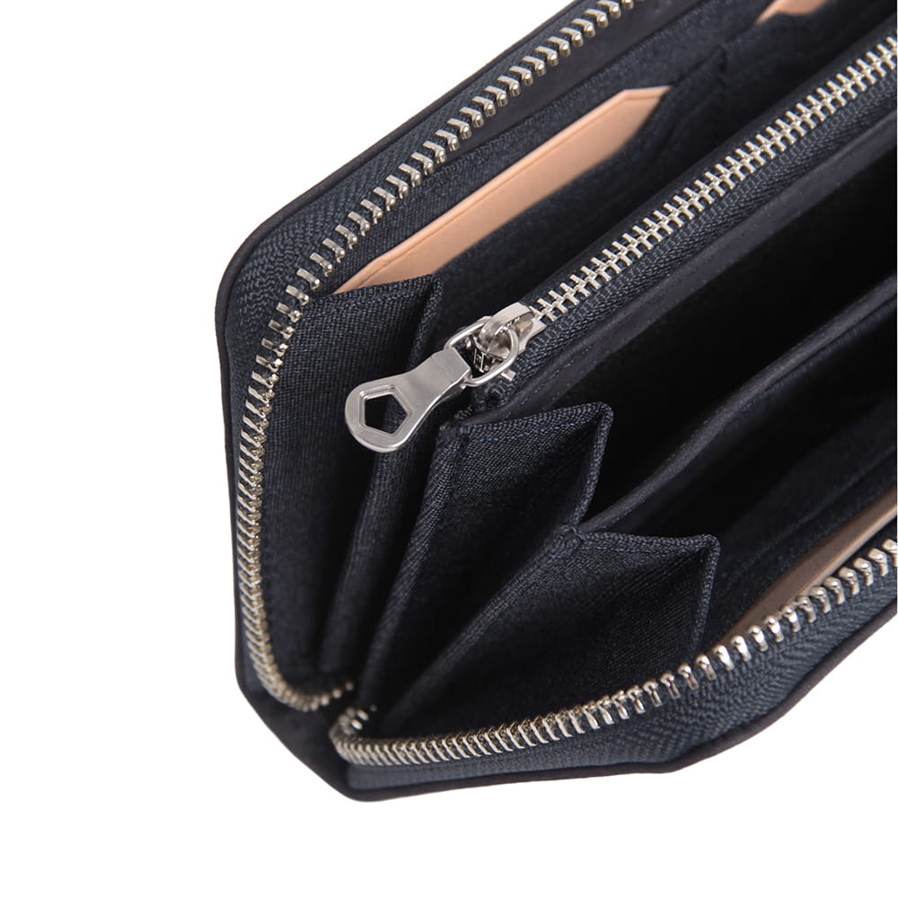 【AVIREX】スムースレザー ラウンドファスナー長財布　AX9505