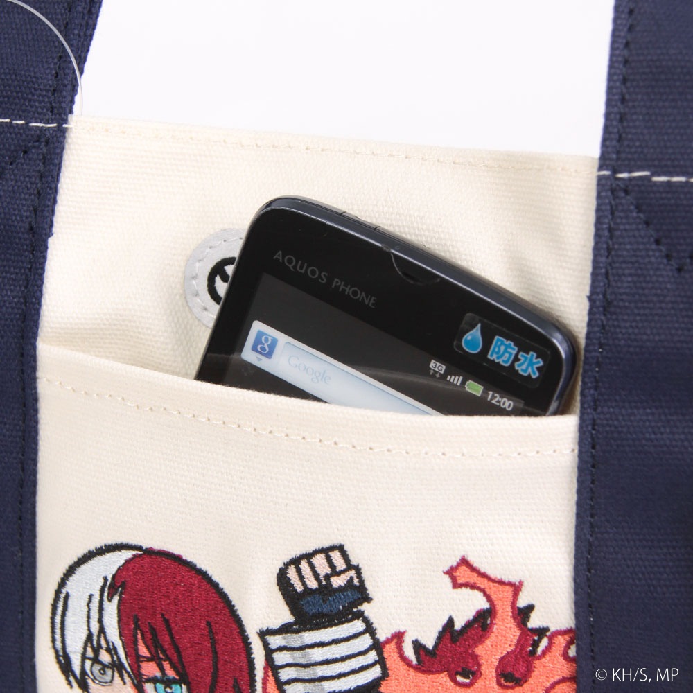 【僕のヒーローアカデミア×OUTDOOR PRODUCTS】<br>キーホルダー付きミニキャラトート　轟焦凍×エンデヴァー ODHA11