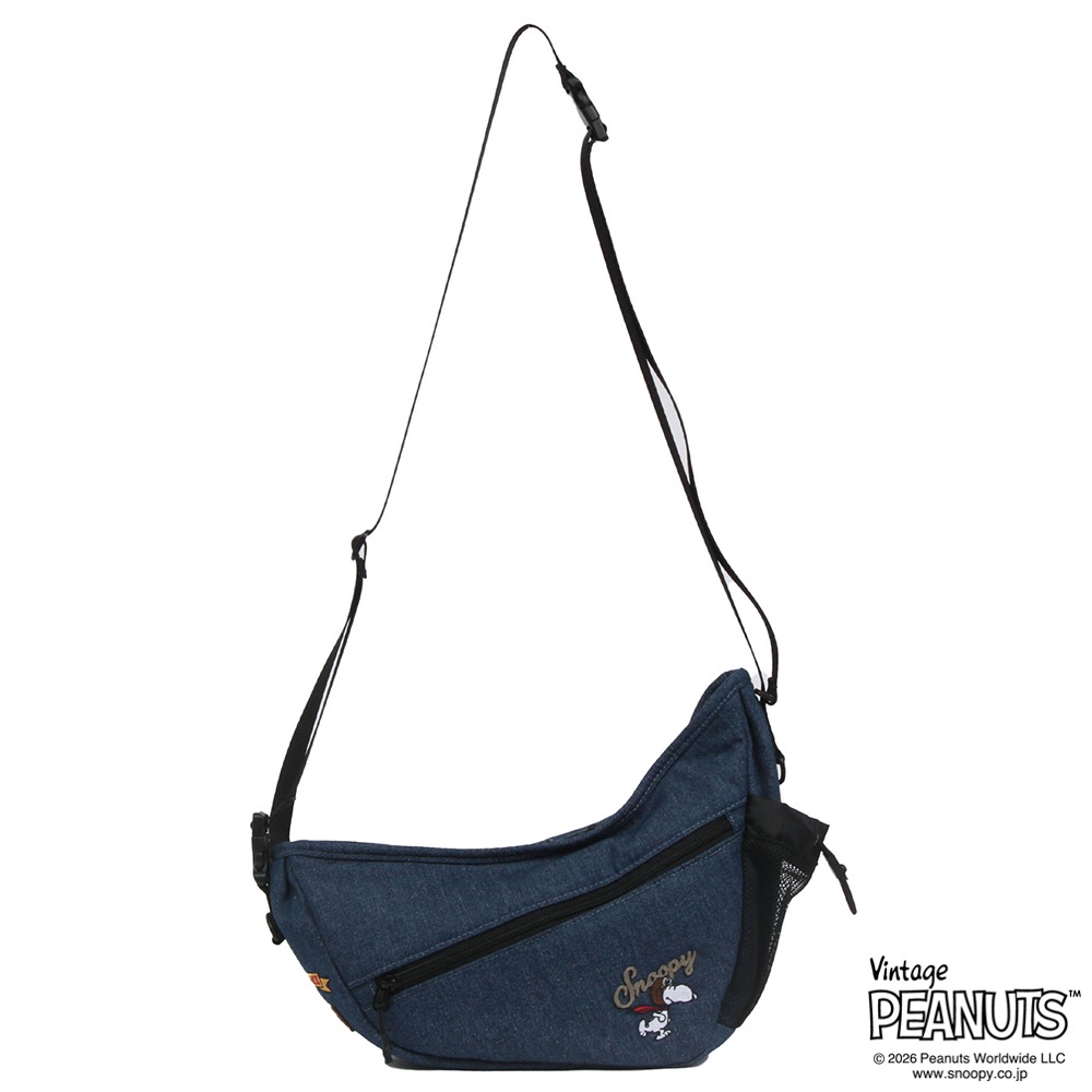【OUTDOOR PRODUCTS】<br>PEANUTSコレクション スヌーピー 2Wayムーン型ショルダーバッグ ODB037