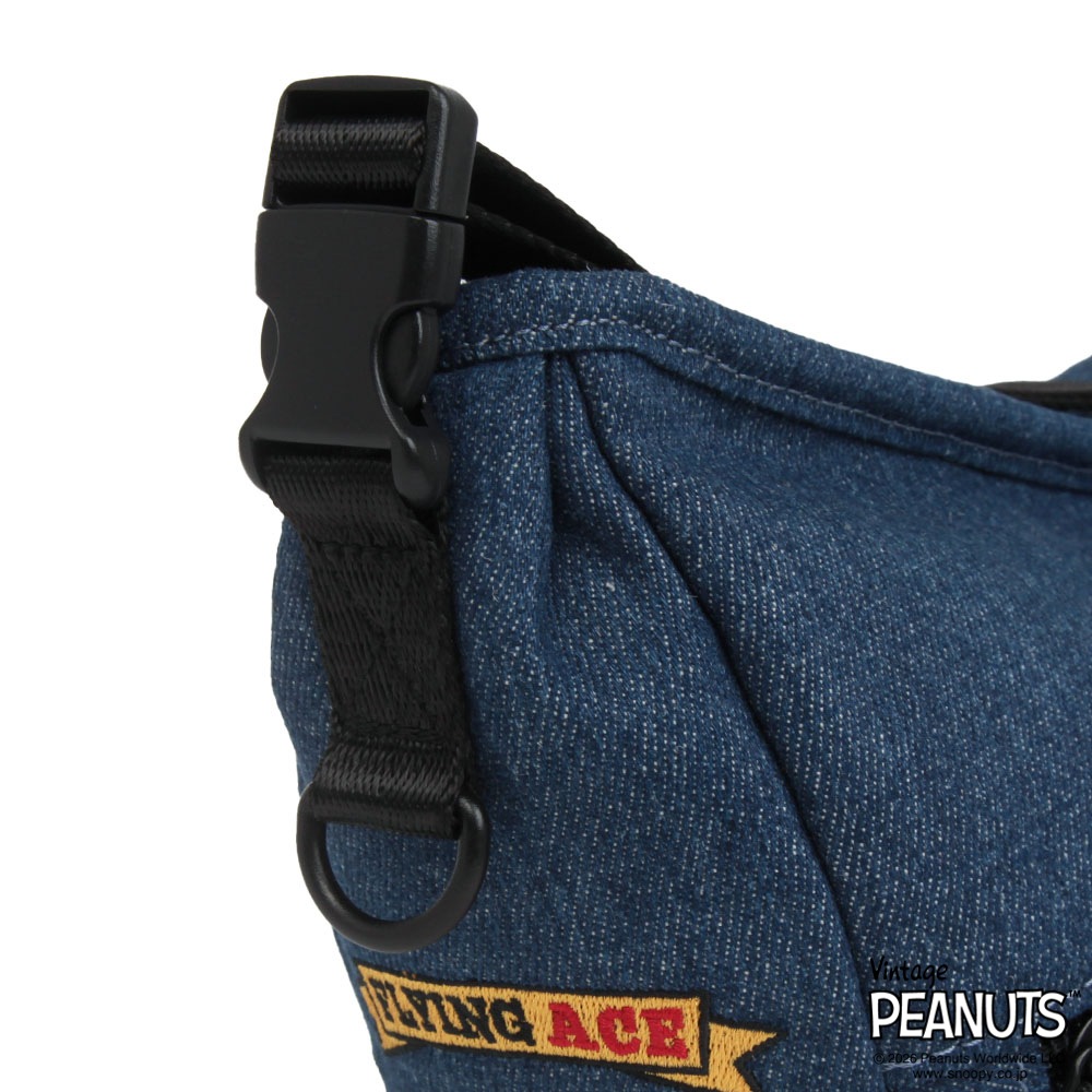 【OUTDOOR PRODUCTS】<br>PEANUTSコレクション スヌーピー 2Wayムーン型ショルダーバッグ ODB037