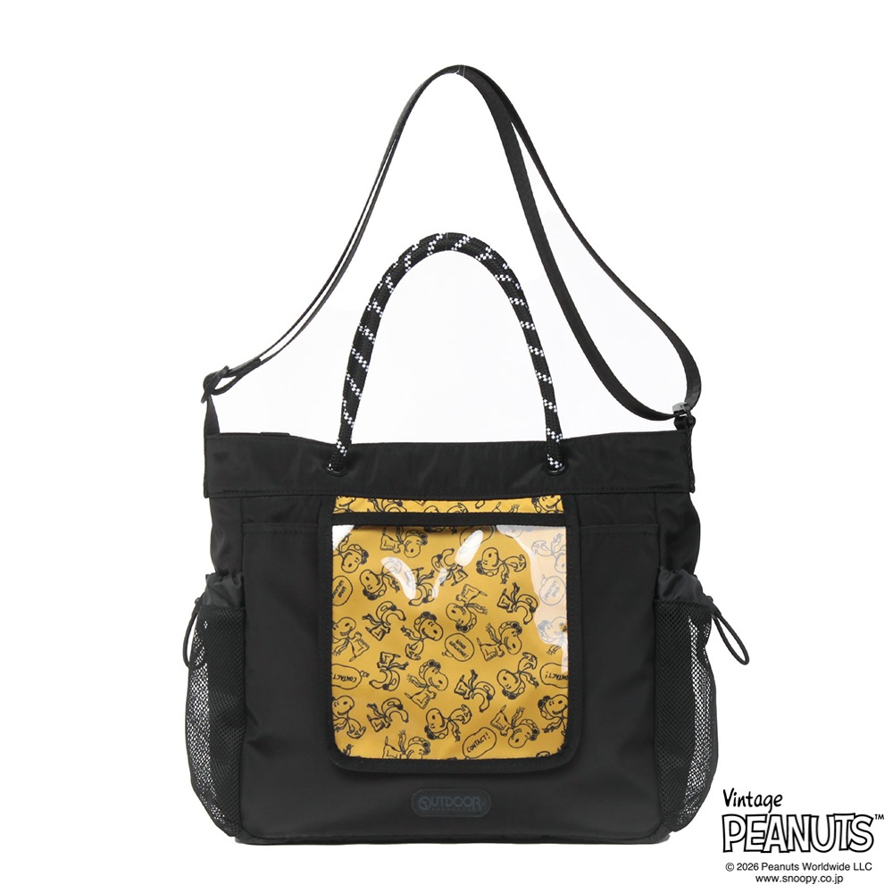 【OUTDOOR PRODUCTS】<br>PEANUTSコレクション スヌーピー 2Wayロープショルダーバッグ ODB038