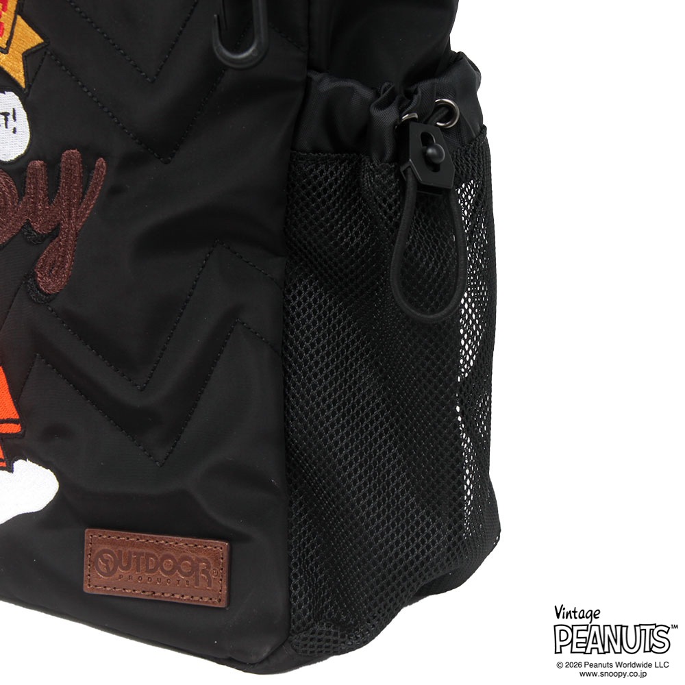 【OUTDOOR PRODUCTS】<br>PEANUTSコレクション スヌーピー 2Wayロープショルダーバッグ ODB038