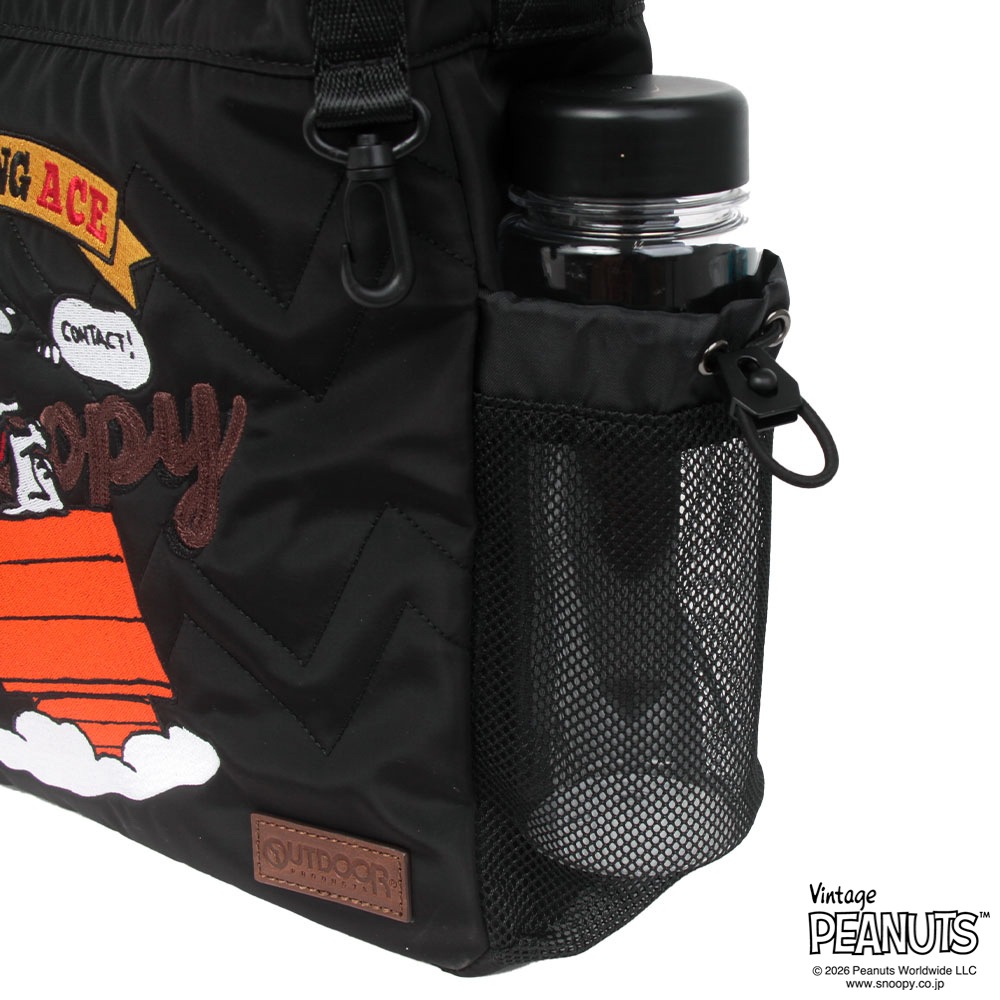 【OUTDOOR PRODUCTS】<br>PEANUTSコレクション スヌーピー 2Wayロープショルダーバッグ ODB038