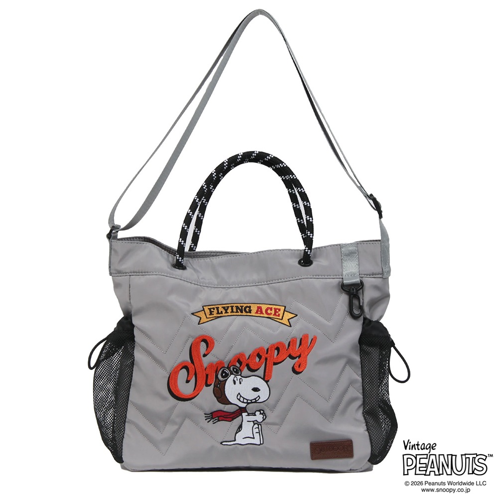 【OUTDOOR PRODUCTS】<br>PEANUTSコレクション スヌーピー 2Wayロープショルダーバッグ ODB038
