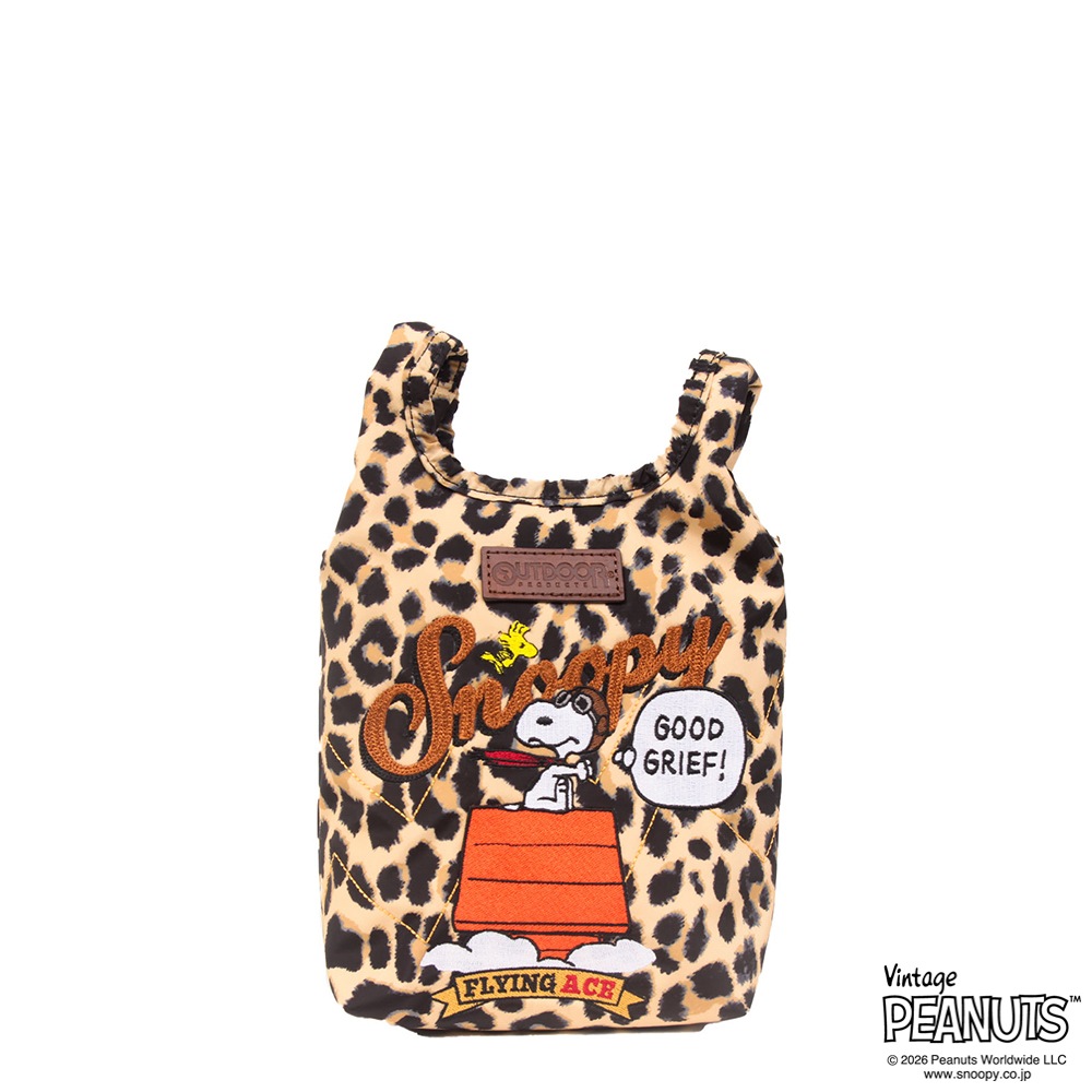 【OUTDOOR PRODUCTS】<br>PEANUTSコレクション スヌーピー ミニショルダーバッグ ODB039