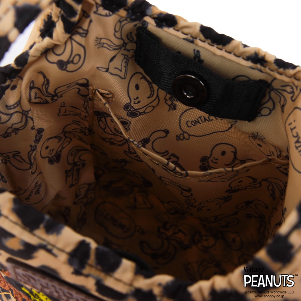 【OUTDOOR PRODUCTS】<br>PEANUTSコレクション スヌーピー ミニショルダーバッグ ODB039