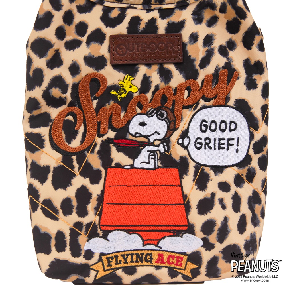 【OUTDOOR PRODUCTS】<br>PEANUTSコレクション スヌーピー ミニショルダーバッグ ODB039