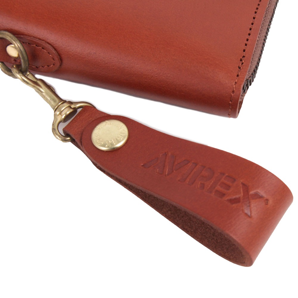 【AVIREX】<br>バッファローレザー ミドルウォレット AX9301