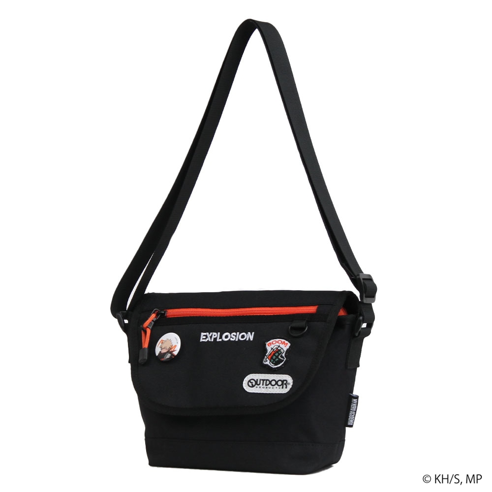 【僕のヒーローアカデミア×OUTDOOR PRODUCTS】<br>缶バッチ付きフラップショルダー ODHA02
