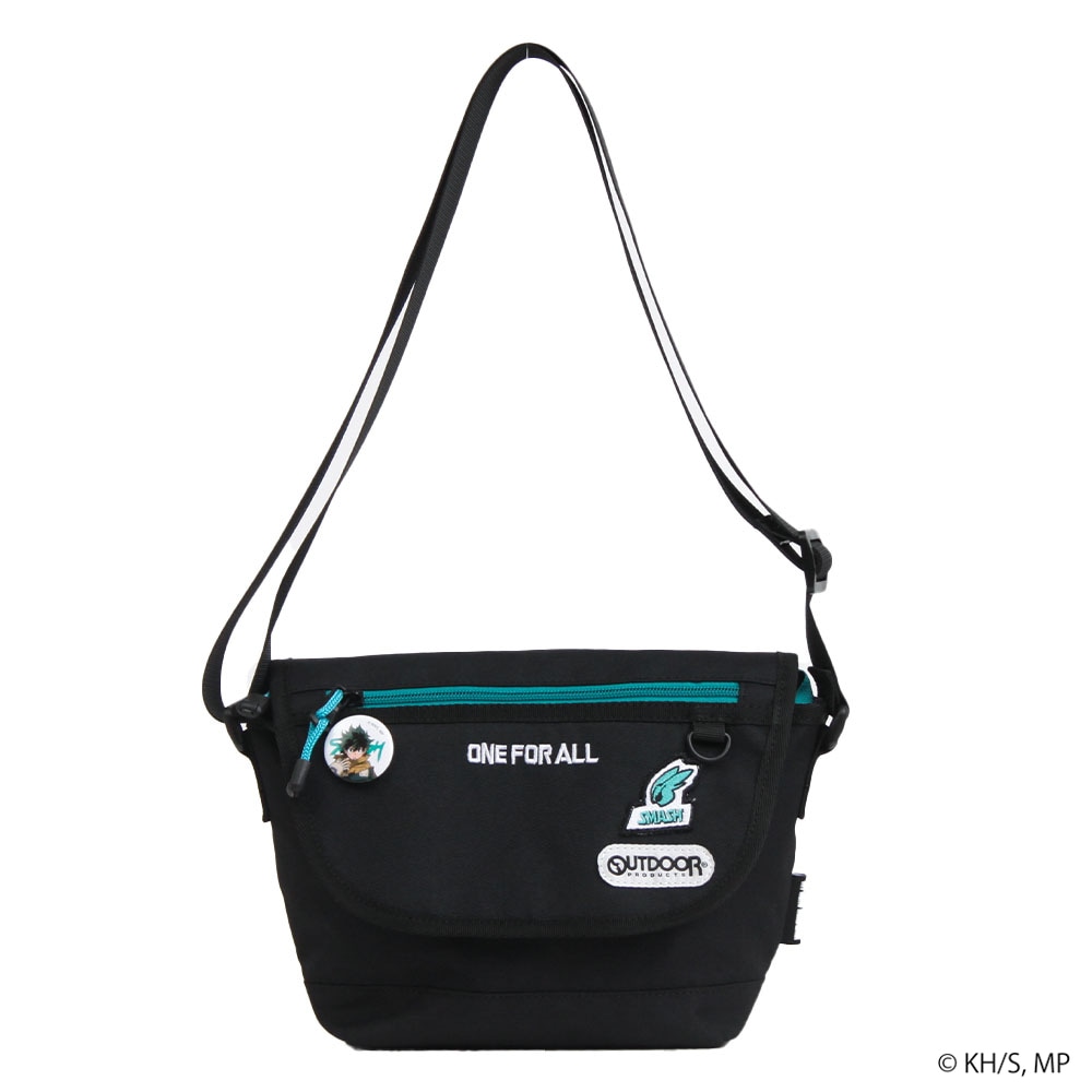 【僕のヒーローアカデミア×OUTDOOR PRODUCTS】<br>缶バッチ付きフラップショルダー ODHA02