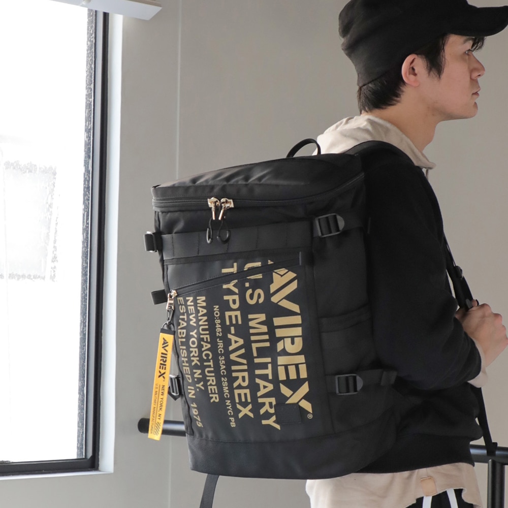 《men's FUDGE4月号掲載》【AVIREX】 ヒューズボックスリュック AVX593