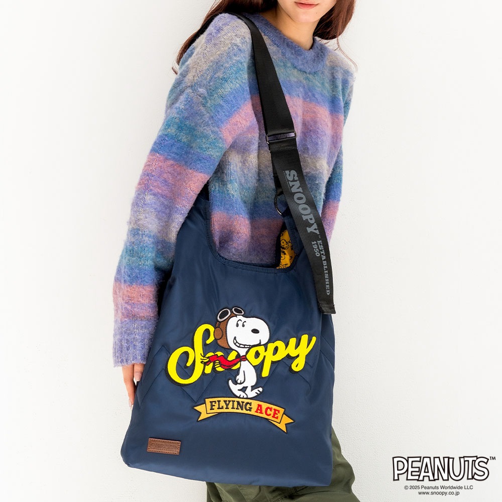 【OUTDOOR PRODUCTS】<br>PEANUTSコレクション スヌーピー 2Wayショルダー ODB032