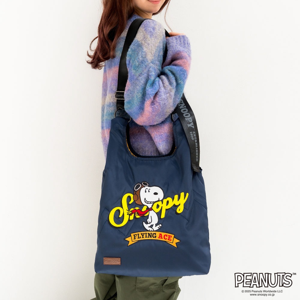 【OUTDOOR PRODUCTS】<br>PEANUTSコレクション スヌーピー 2Wayショルダー ODB032
