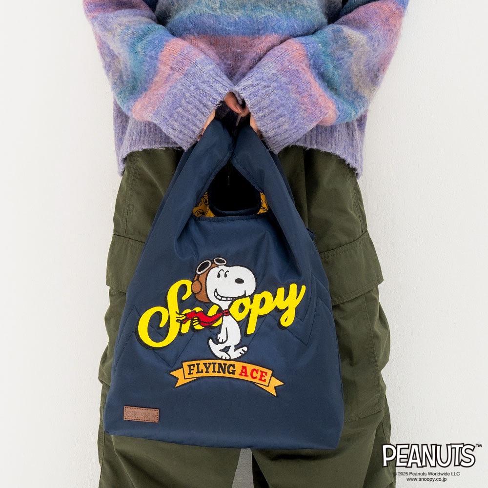 【OUTDOOR PRODUCTS】<br>PEANUTSコレクション スヌーピー 2Wayショルダー ODB032