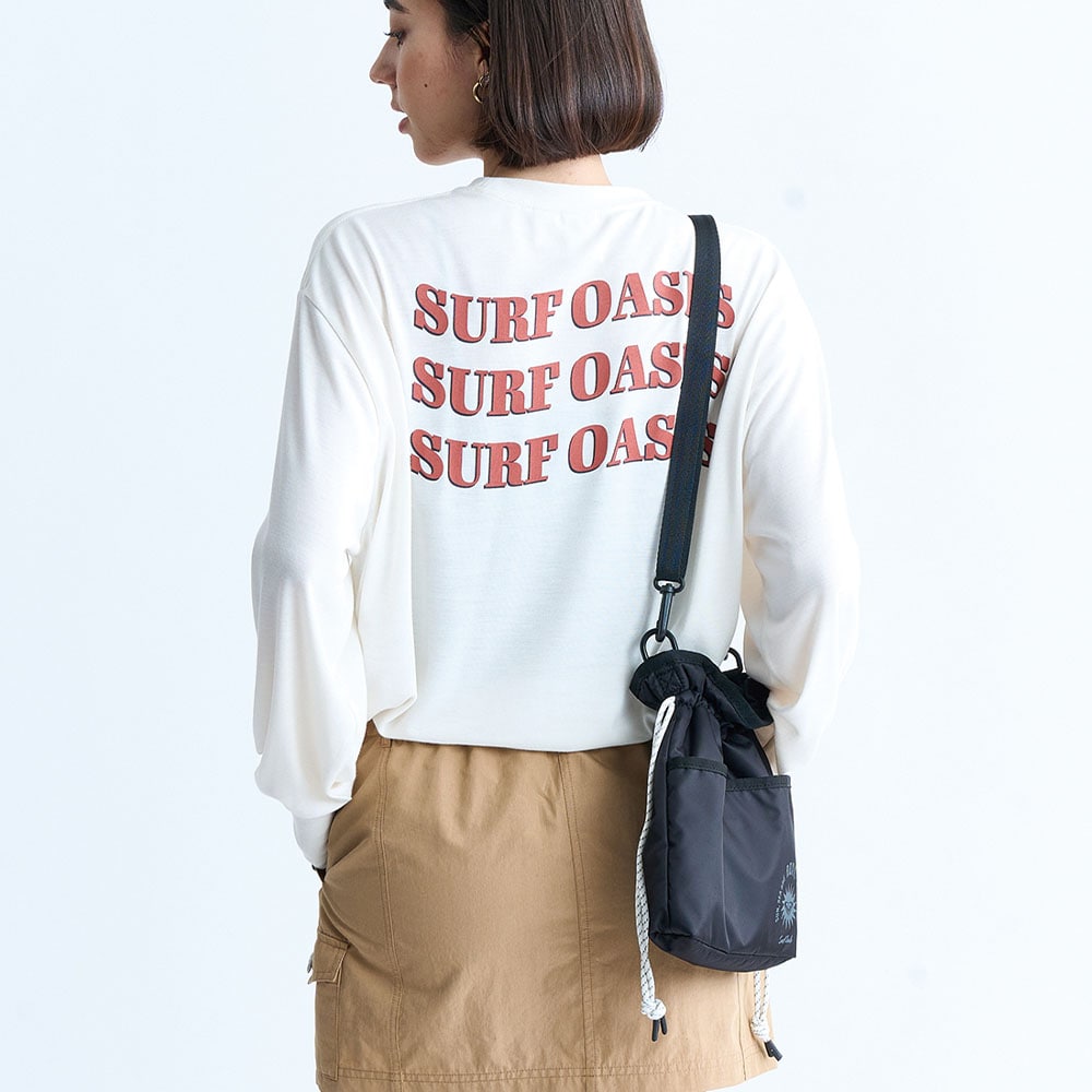 【ROXY】<br> READY FOR THE DAY 巾着型ポシェット RBG244309