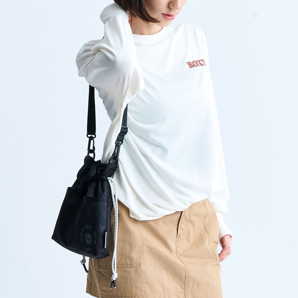 【ROXY】<br> READY FOR THE DAY 巾着型ポシェット RBG244309