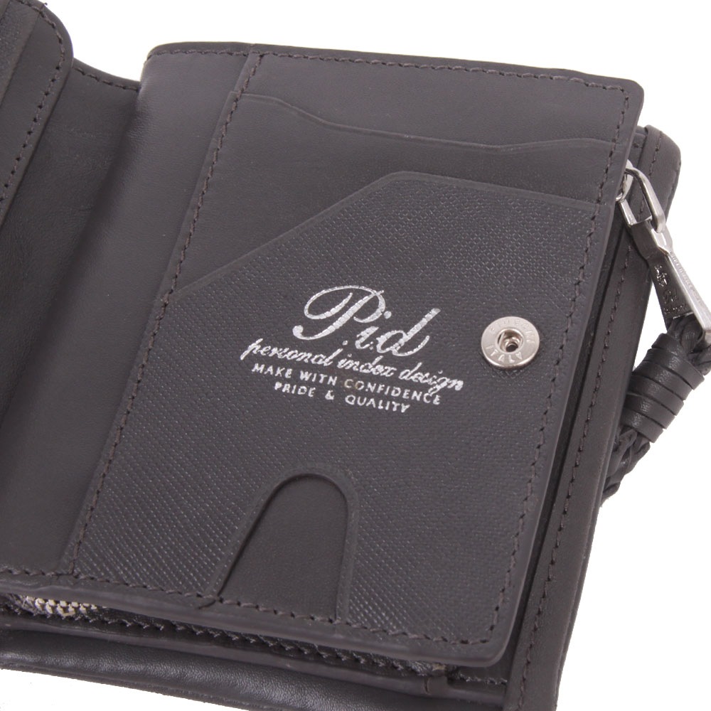 【PID】撥水レザー 二つ折り財布　PAZ2001