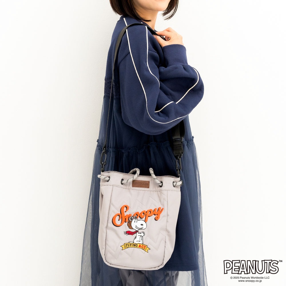 【OUTDOOR PRODUCTS】<br>PEANUTSコレクション スヌーピー 2Wayトートバッグ ODB036