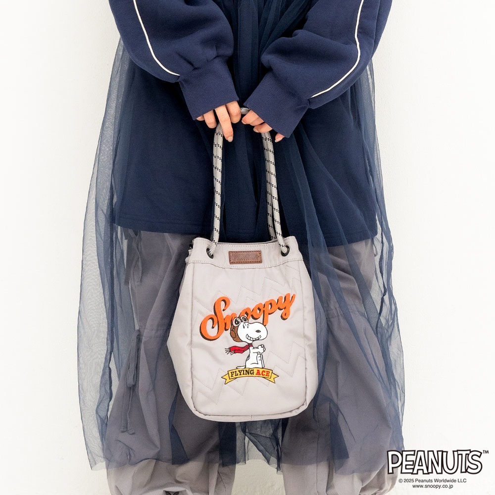 【OUTDOOR PRODUCTS】<br>PEANUTSコレクション スヌーピー 2Wayトートバッグ ODB036