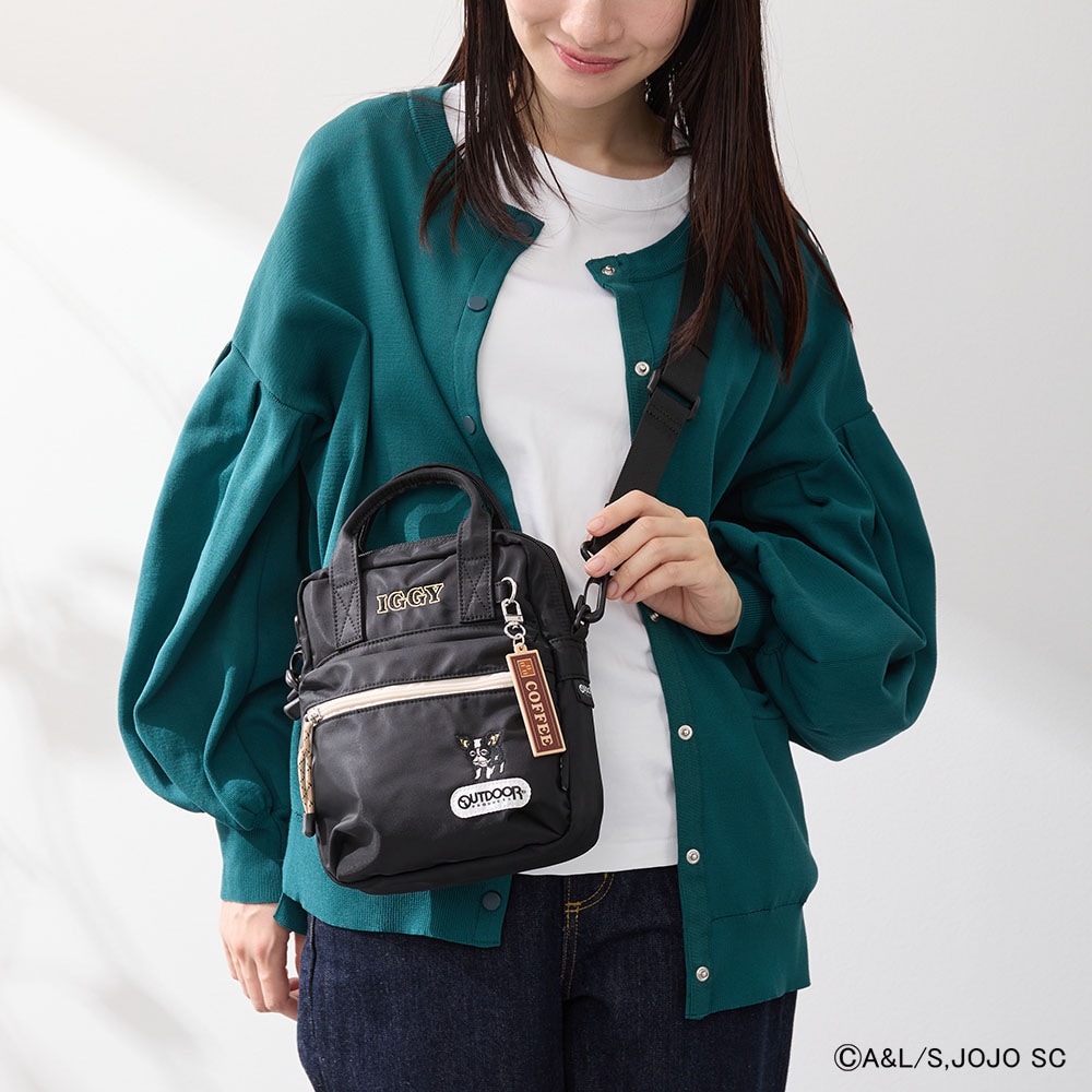 【アニメ『ジョジョの奇妙な冒険 スターダストクルセイダース』OUTDOOR PRODUCTS】 <br>イギーモチーフミニショルダー ODJO01