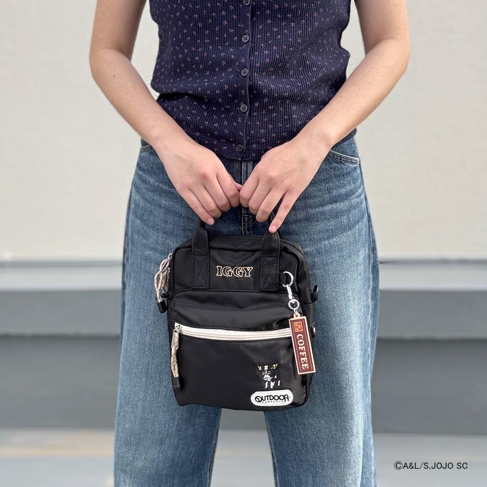 【アニメ『ジョジョの奇妙な冒険 スターダストクルセイダース』OUTDOOR PRODUCTS】 <br>イギーモチーフミニショルダー ODJO01