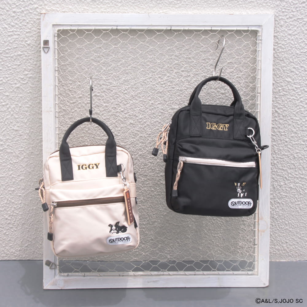 【アニメ『ジョジョの奇妙な冒険 スターダストクルセイダース』OUTDOOR PRODUCTS】 <br>イギーモチーフミニショルダー ODJO01