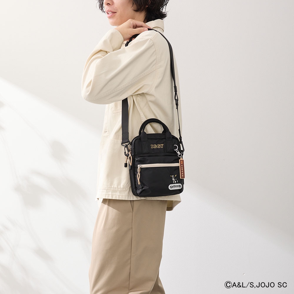 【アニメ『ジョジョの奇妙な冒険 スターダストクルセイダース』OUTDOOR PRODUCTS】 <br>イギーモチーフミニショルダー ODJO01