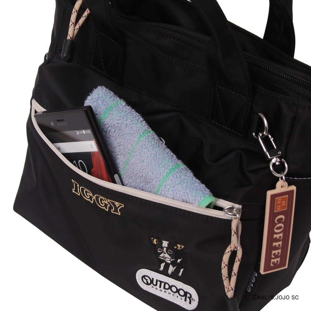 【アニメ『ジョジョの奇妙な冒険 スターダストクルセイダース』OUTDOOR PRODUCTS】 <br>イギーモチーフ2WAYショルダー ODJO02