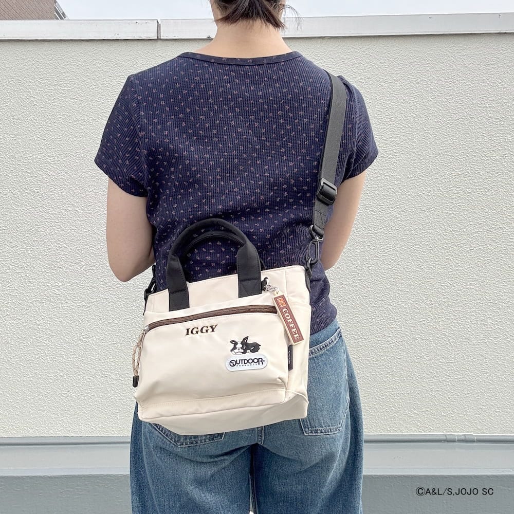 【アニメ『ジョジョの奇妙な冒険 スターダストクルセイダース』OUTDOOR PRODUCTS】 <br>イギーモチーフ2WAYショルダー ODJO02