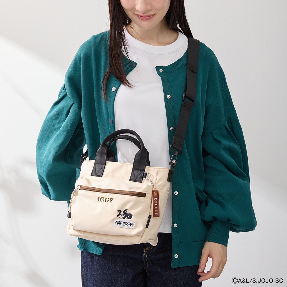 【アニメ『ジョジョの奇妙な冒険 スターダストクルセイダース』OUTDOOR PRODUCTS】 <br>イギーモチーフ2WAYショルダー ODJO02
