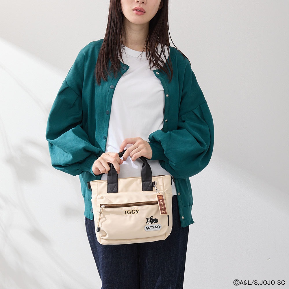 【アニメ『ジョジョの奇妙な冒険 スターダストクルセイダース』OUTDOOR PRODUCTS】 <br>イギーモチーフ2WAYショルダー ODJO02