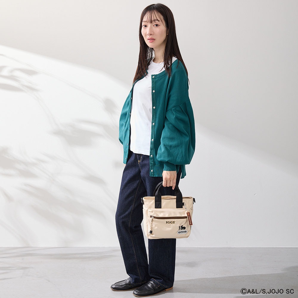 【アニメ『ジョジョの奇妙な冒険 スターダストクルセイダース』OUTDOOR PRODUCTS】 <br>イギーモチーフ2WAYショルダー ODJO02