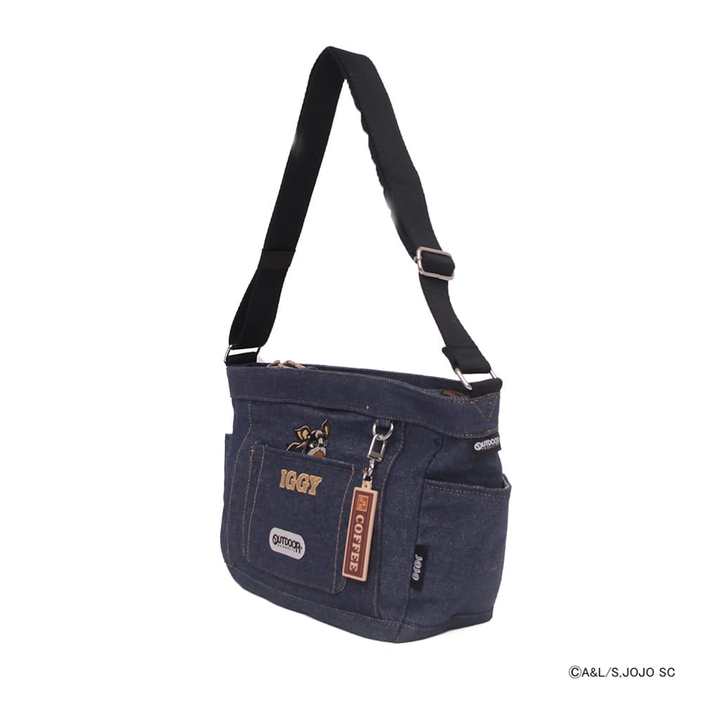 【アニメ『ジョジョの奇妙な冒険 スターダストクルセイダース』OUTDOOR PRODUCTS】 <br>イギーモチーフキャンバスショルダー ODJO11