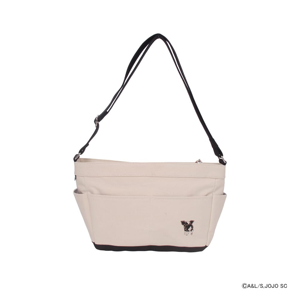 【アニメ『ジョジョの奇妙な冒険 スターダストクルセイダース』OUTDOOR PRODUCTS】 <br>イギーモチーフキャンバスショルダー ODJO11