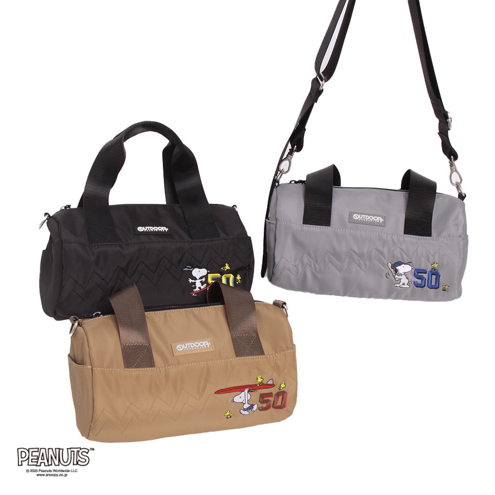 【OUTDOOR PRODUCTS】<br>PEANUTSコレクション スヌーピー ロールボストン ODB027