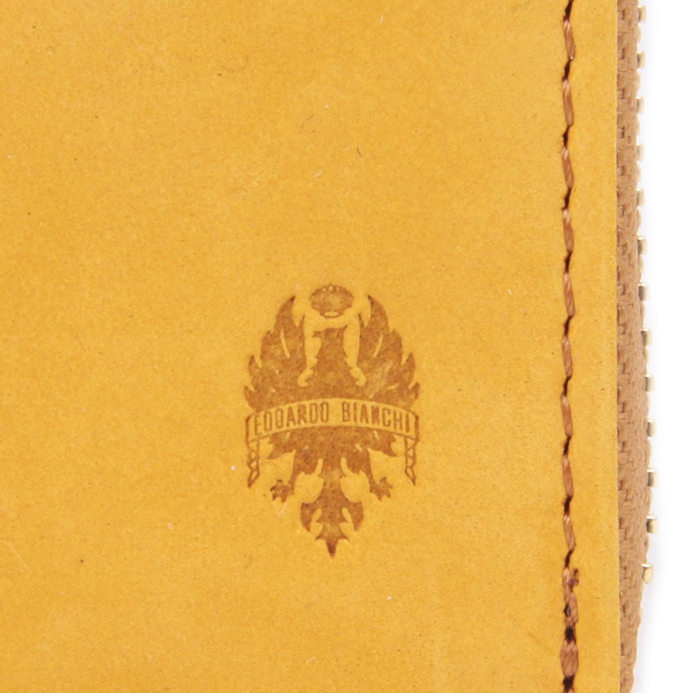 新色チャ追加 【Bianchi】　ヌバック革パスケース付小銭入れ　BIE1001