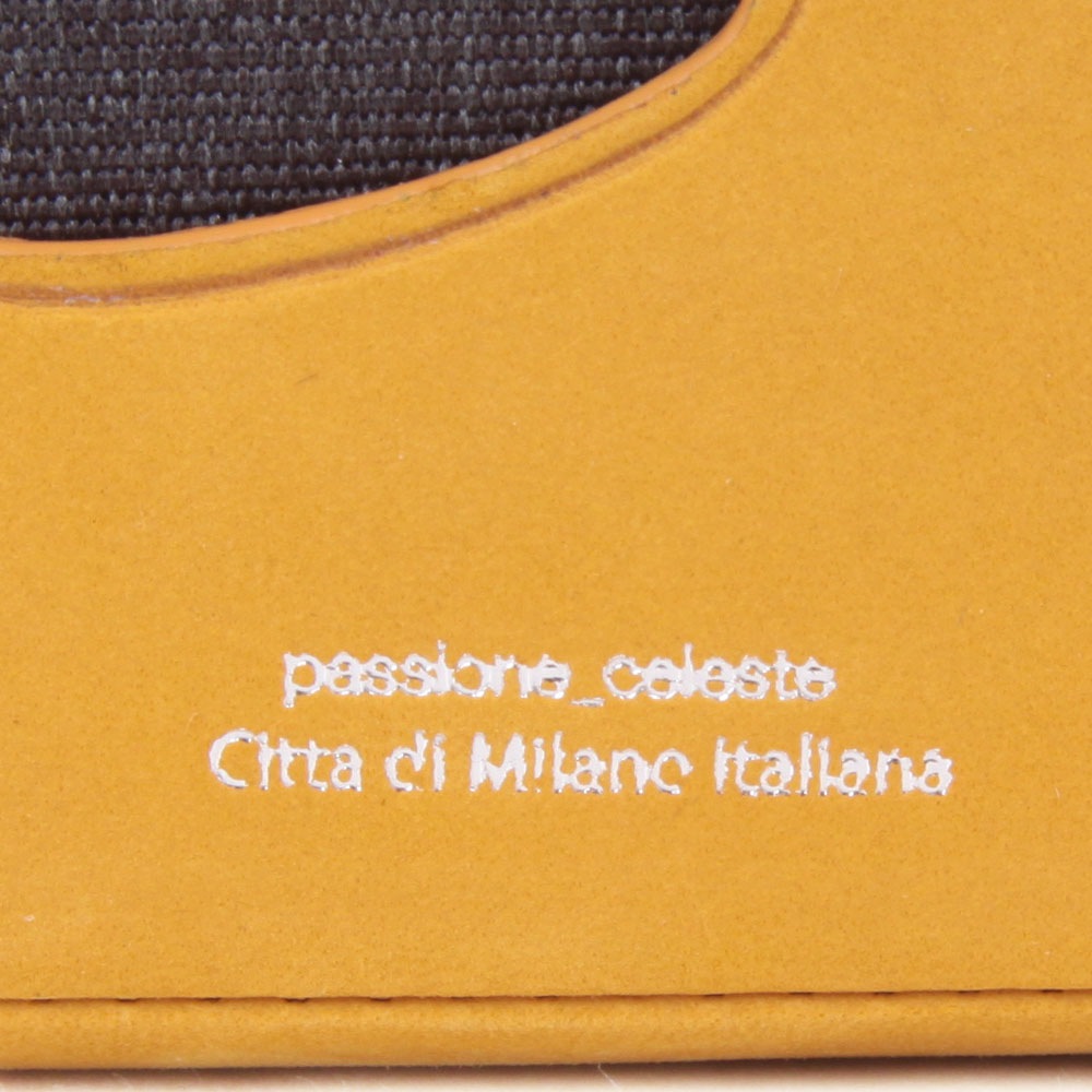 新色チャ追加 【Bianchi】　ヌバック革パスケース付小銭入れ　BIE1001