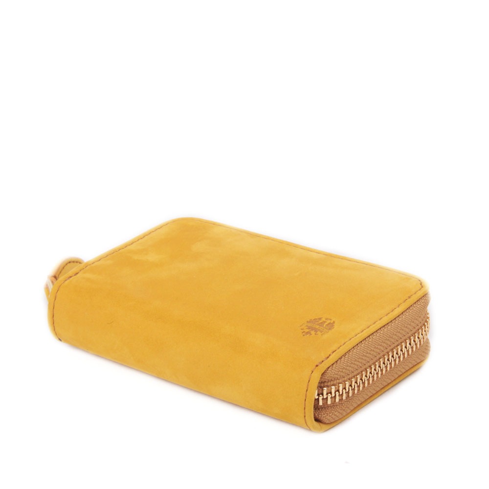 新色チャ追加 【Bianchi】　ヌバック革パスケース付小銭入れ　BIE1001