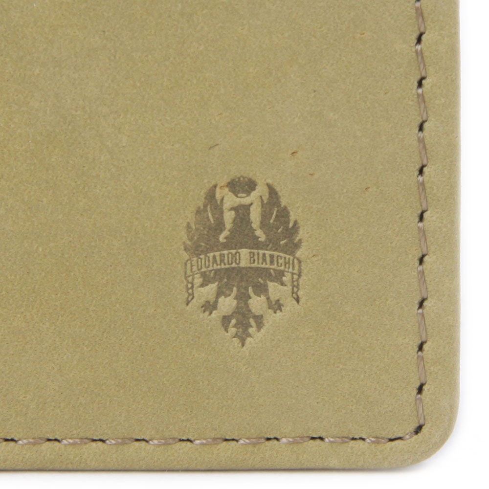 新色チャ追加 【Bianchi】　ヌバック革二つ折り財布　BIE1002