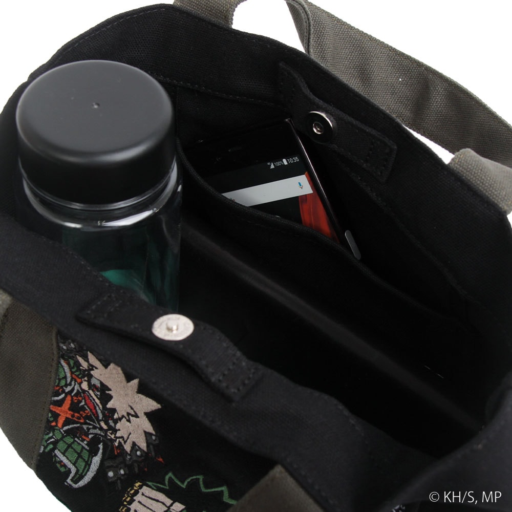 【僕のヒーローアカデミア×OUTDOOR PRODUCTS】<br>キーホルダー付きミニキャラトート 緑谷出久×爆豪勝己 ODHA14