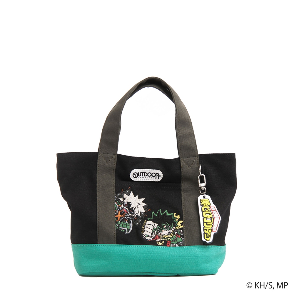 【僕のヒーローアカデミア×OUTDOOR PRODUCTS】<br>キーホルダー付きミニキャラトート 緑谷出久×爆豪勝己 ODHA14