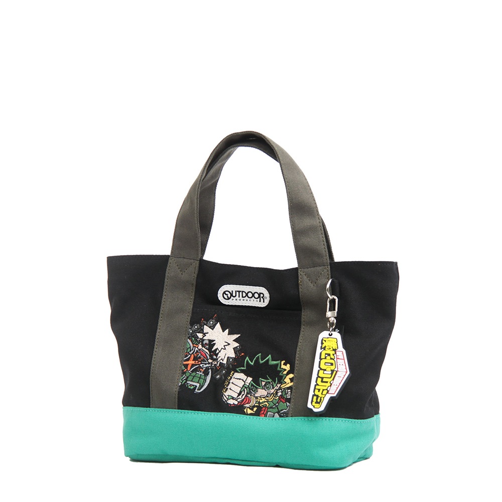 【僕のヒーローアカデミア×OUTDOOR PRODUCTS】<br>キーホルダー付きミニキャラトート 緑谷出久×爆豪勝己 ODHA14